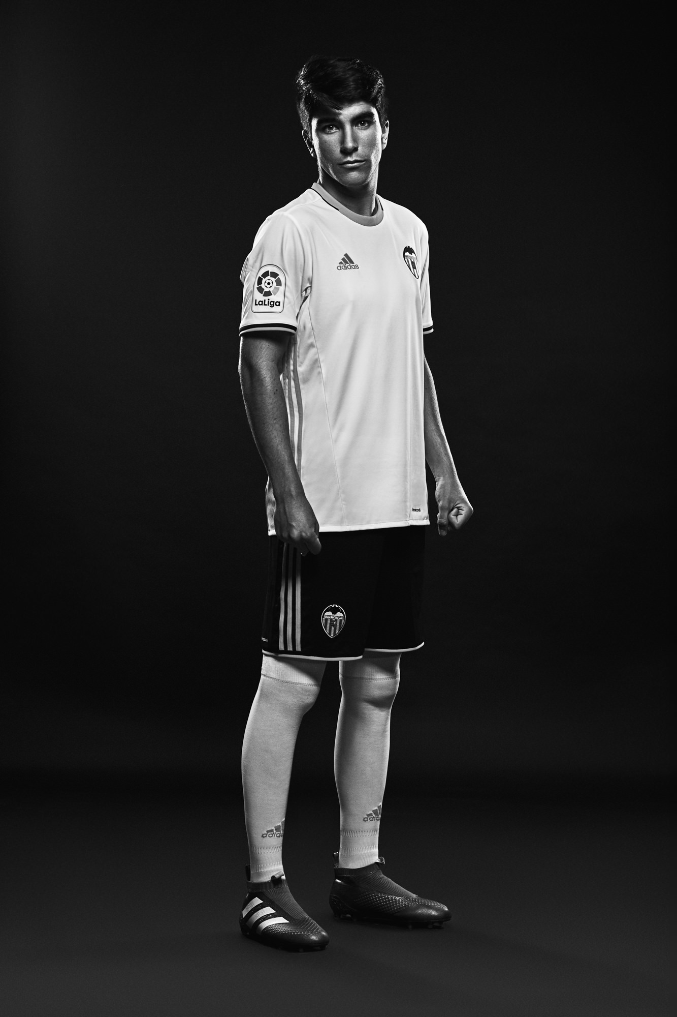 fotografia publicidad equipacion Adidas para el Valencia Club de Futbol