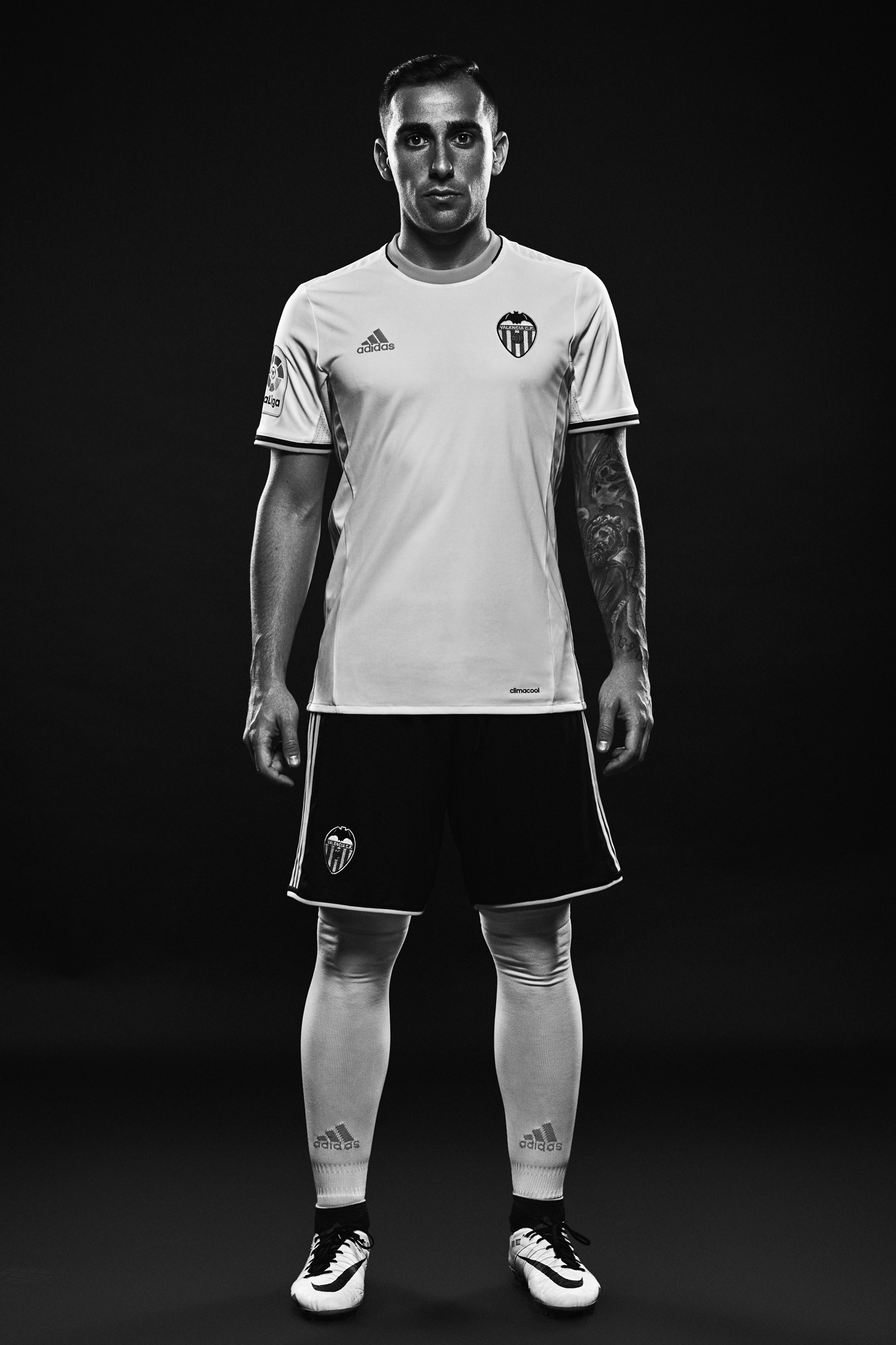 fotografia publicidad equipacion Adidas para el Valencia Club de Futbol