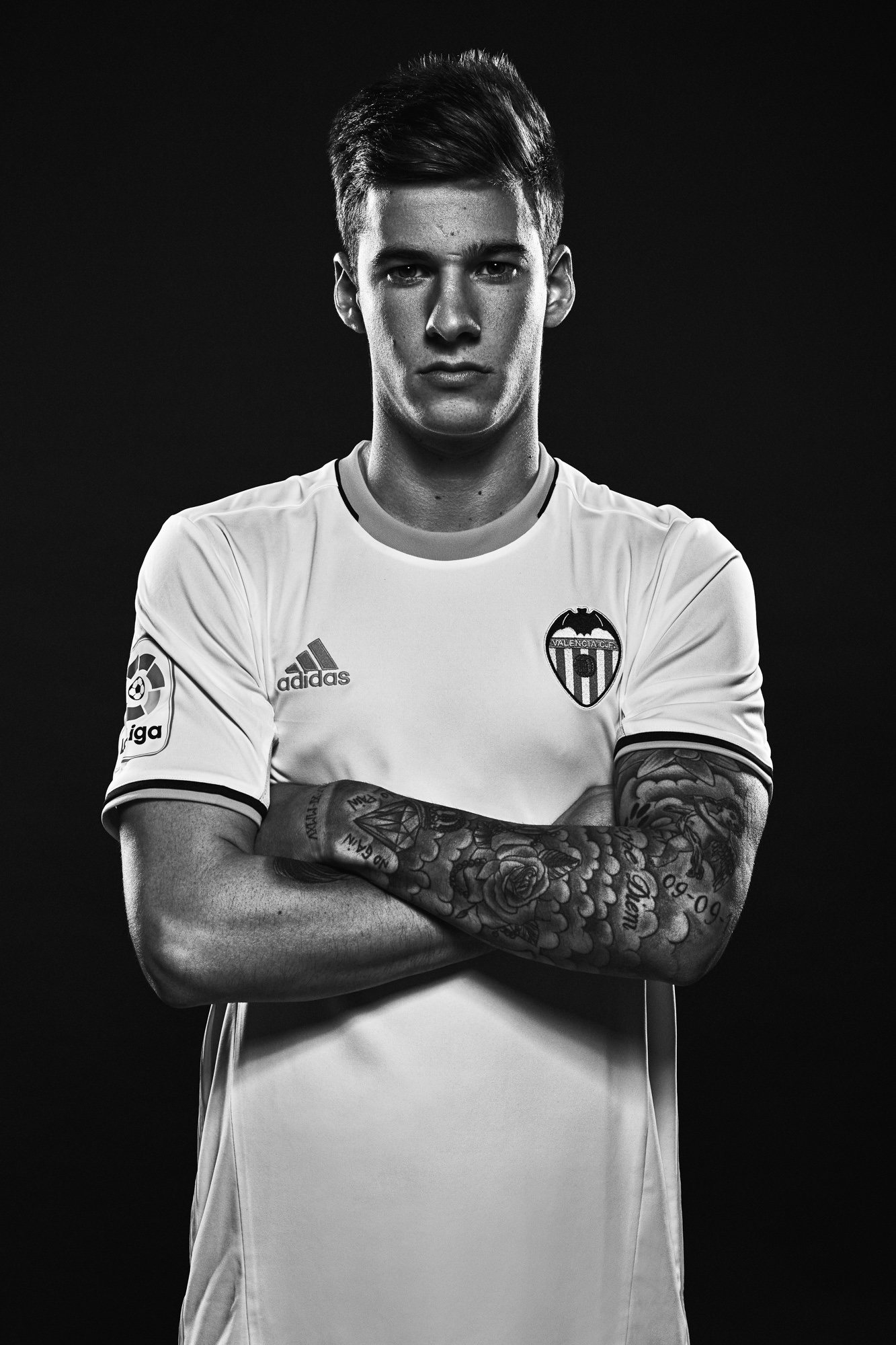 fotografia publicidad equipacion Adidas para el Valencia Club de Futbol