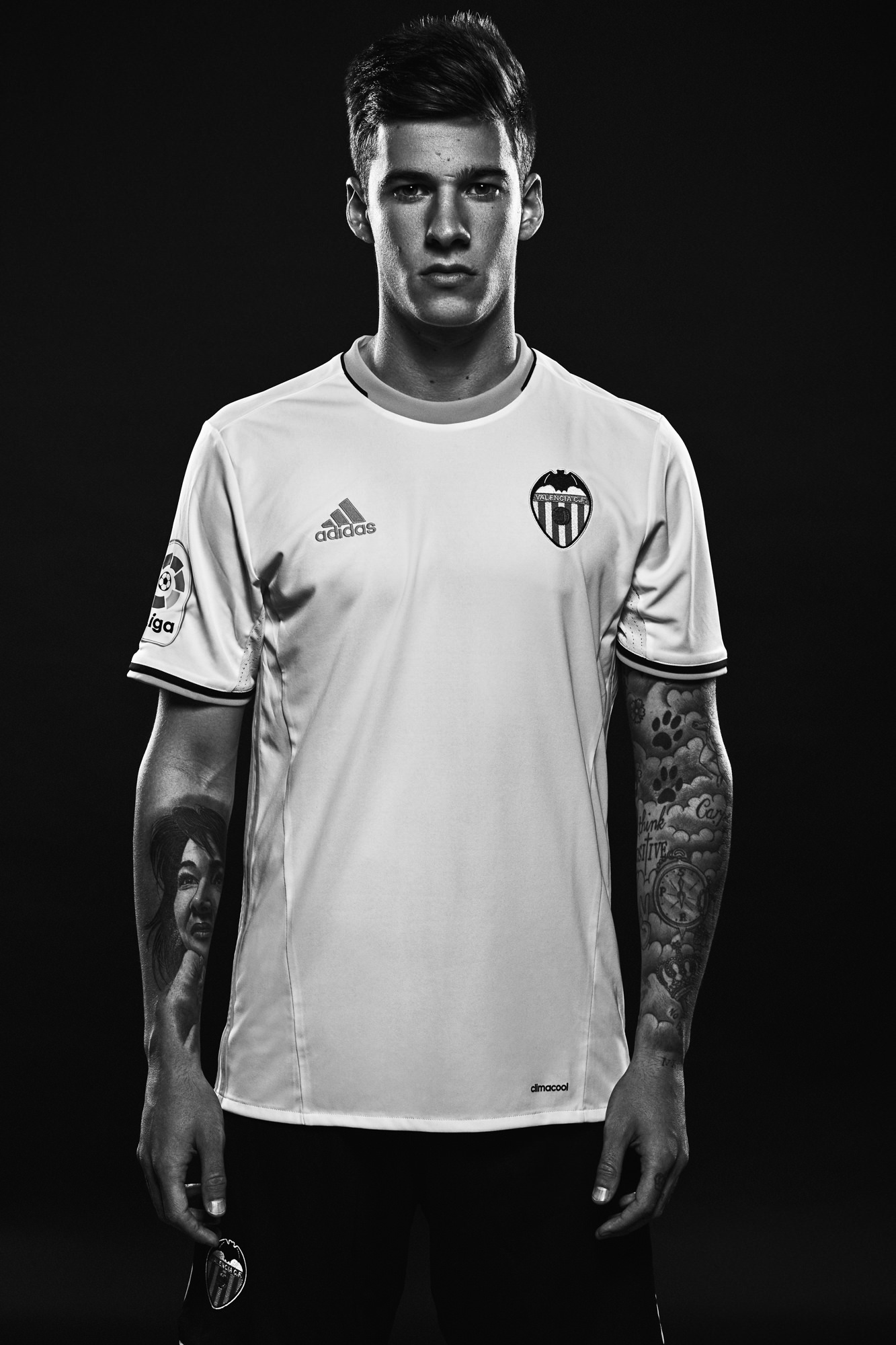 fotografia publicidad equipacion Adidas para el Valencia Club de Futbol